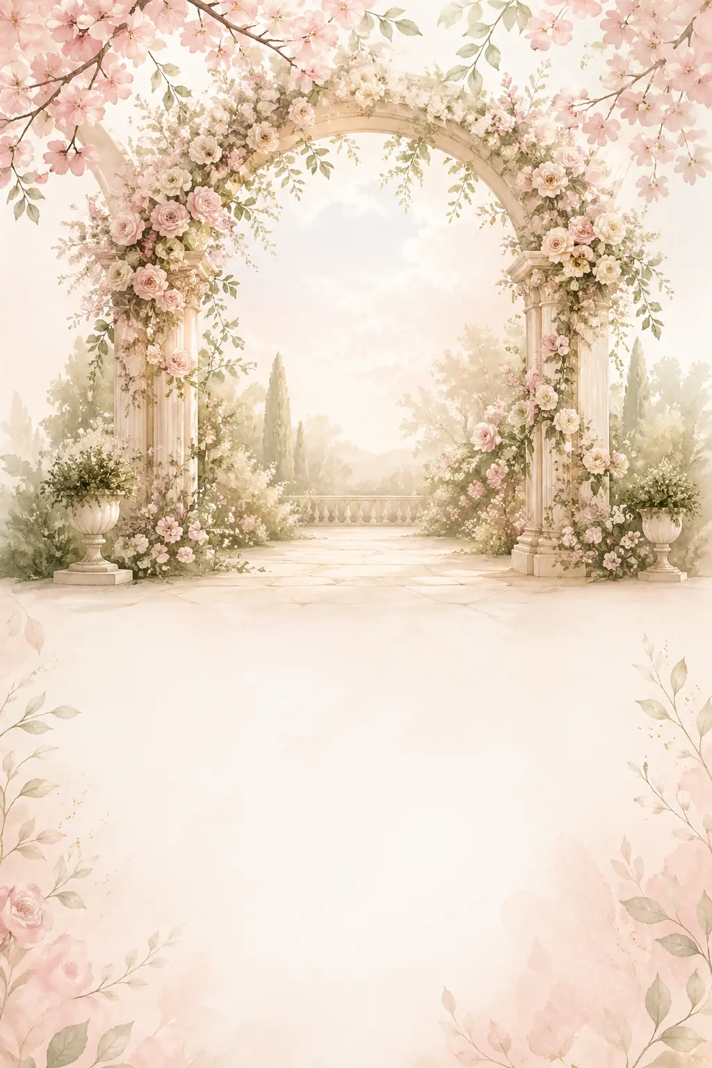 Garden invitation template