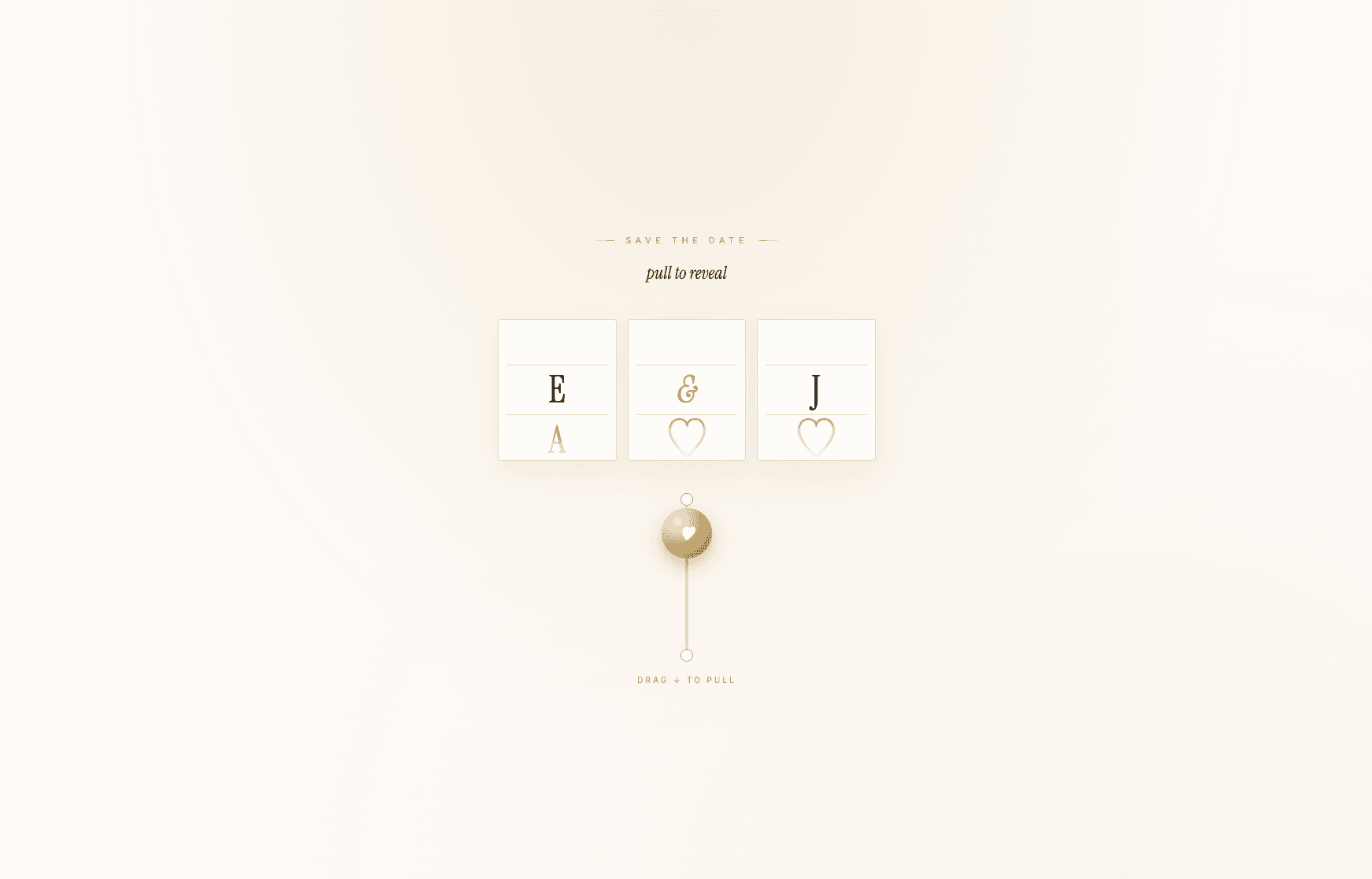 Slot Machine save-the-date reveal